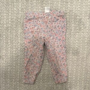 Pink Floral Stretch Leggings (9 months)